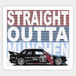 Straight Outta München BMW M3 DTM (distressed) Sticker